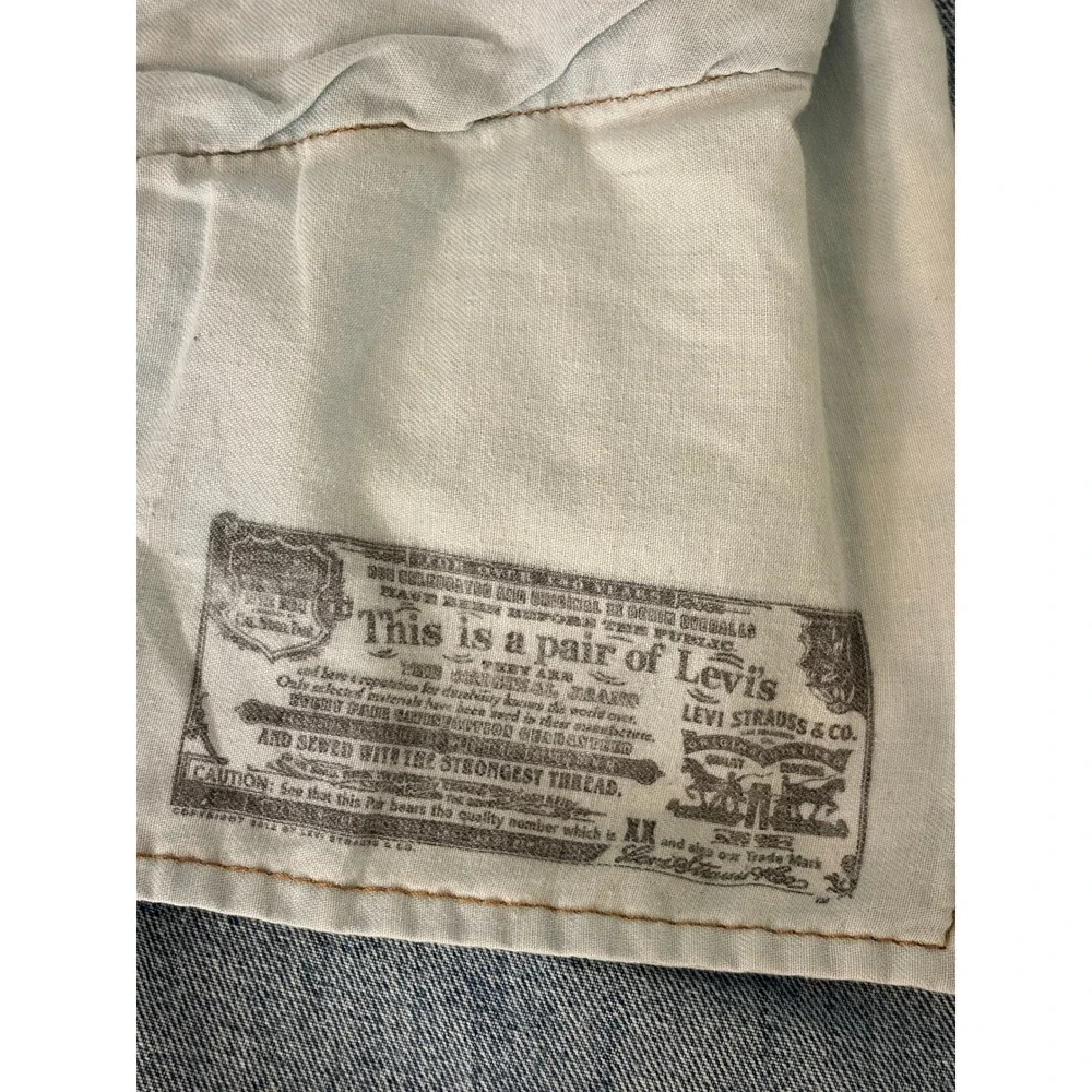 Levi's 501 Original Fit Jeans 38x29 Blue Denim Button Fly Classic Americana